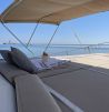 the boat's sundeck space