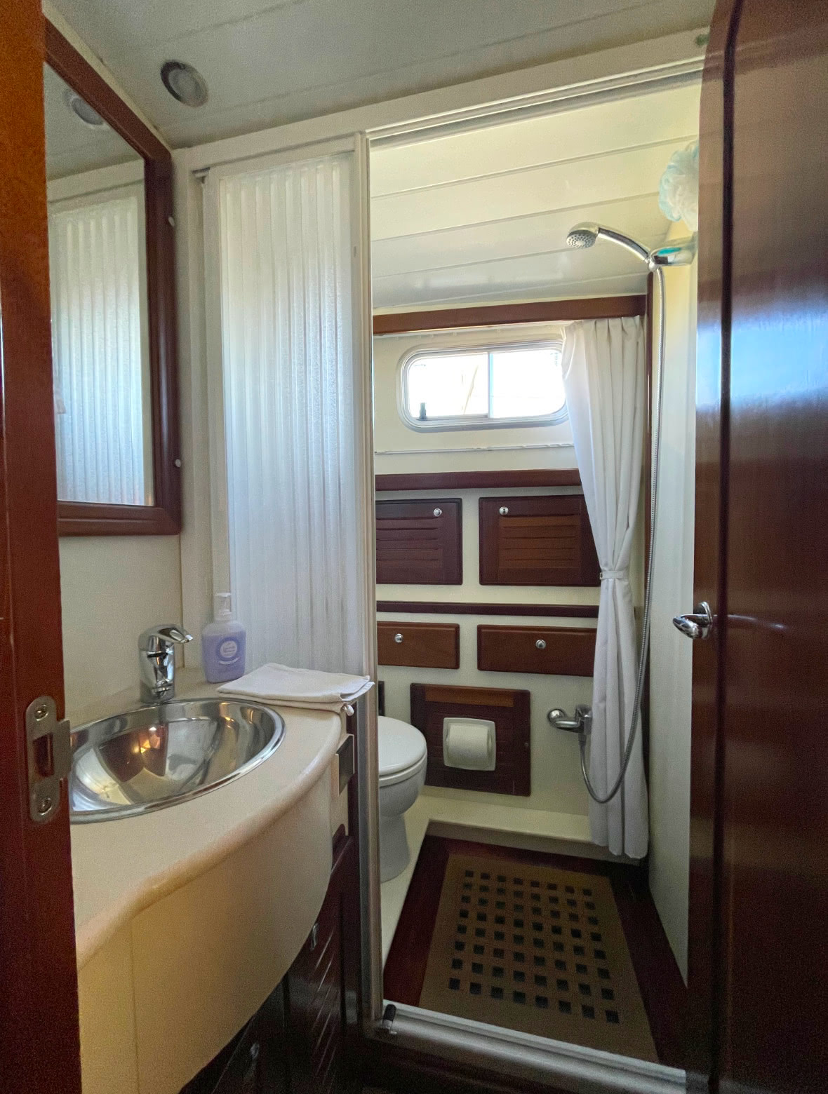 the bathroom reserved for guests