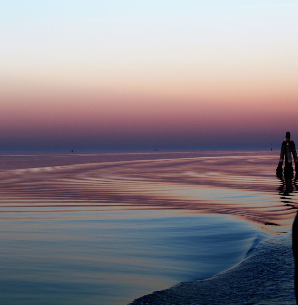 Laguna al tramonto